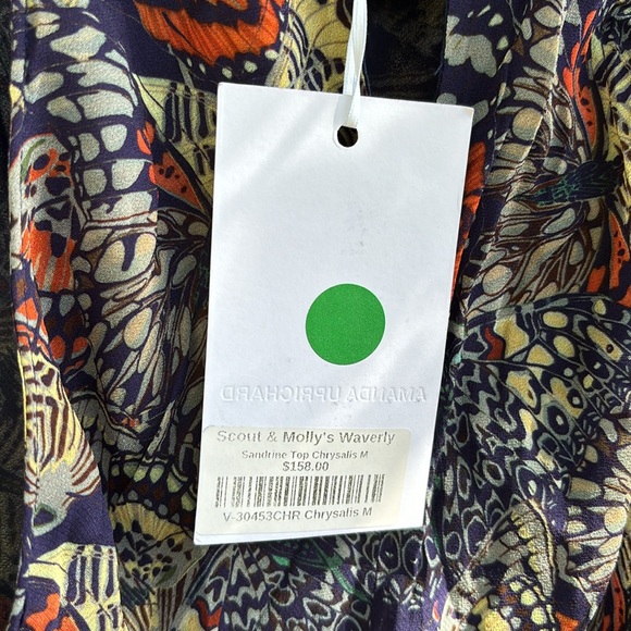 Amanda Uprichard Sandine Blouse in Chrysalis, Women’s M - Picture 6 of 8